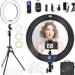 18 inch Rechargeable Ring light with battery - Amary Nigeria